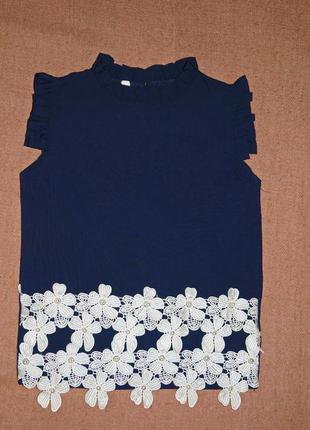 Блузка блуза рубашка школьная sasha. размер 1401 фото