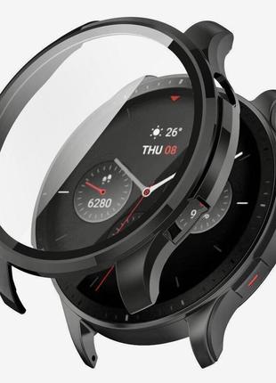 Чехол + стекло amazfit gtr 4 (черный)