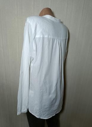 Біла сорочка. жіноча сорочка. бавовняна сорочка.  хлопковая блузка. белая блузка. хлопковая рубашка4 фото