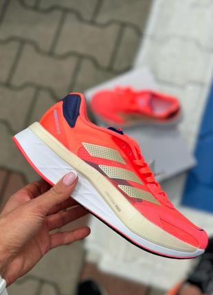 Женские церигинальные беговые кроссовки adidas adizero boston 10 gy09051 фото