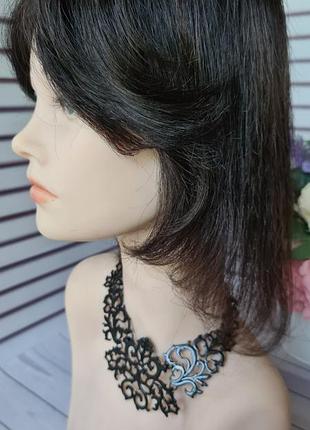 Челка шторка 100% натуральный волос.