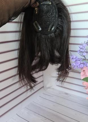 Челка шторка 100% натуральный волос.