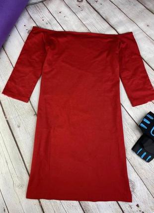 Новое платье туника платье женское красное спортивное миди adidas off the shoulder red dress size l5 фото