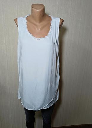 Блуза біла . блуза без рукавів. туніка біла