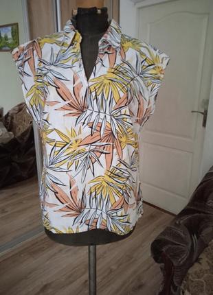 Блуза женская, лен с котоном