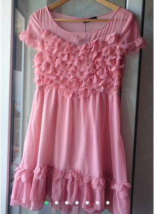 Платье шелк шелковое нарядное платье разм м