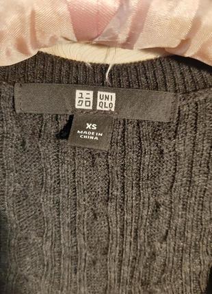 Шерсть кашемир свитер с косами размер хс3 фото