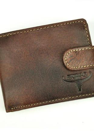 Чоловічий шкіряний гаманець wild n1190l-hp коричневий -