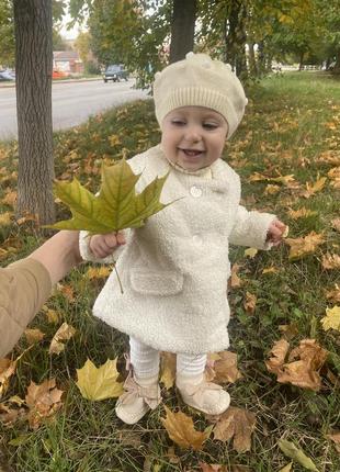 Пальто барашик+берет