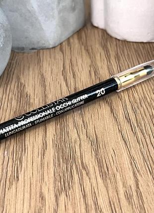 Оригинальный карандаш для глаз collistar professional eye pencil glitter 20 nero glitter оригинал карандаш для глаз2 фото