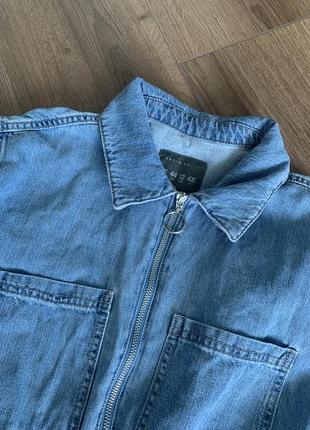 Дуже стильний джинсовий комбінезон шорти денім2 фото