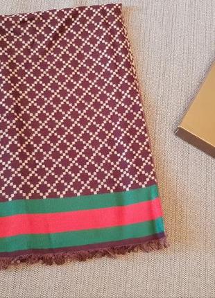 Шарф мужской коричневый