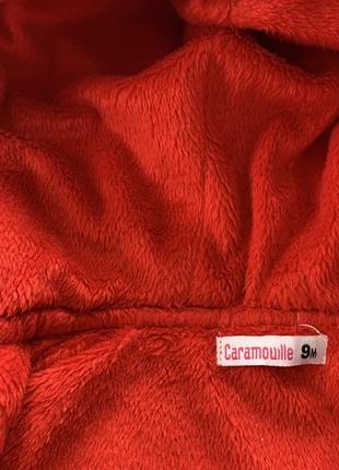 Куртка ветровка красная на 9 месяцев с рюшиками9 фото