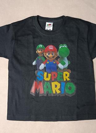 Футболка детская супер марио, размер 104