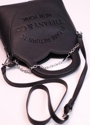 Сумка tiffany&co mini tote bag black 2