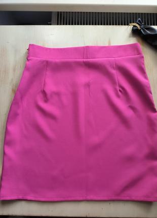 Рожева міні спідниця
