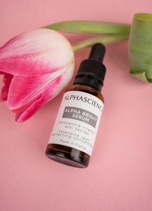 Alphascience alpha bright serum сыворотка для ультра-сияния и лечения гиперпигментации 20 мл