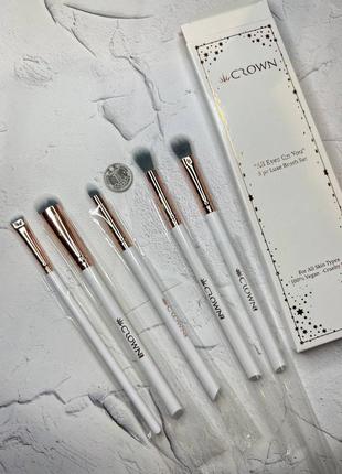 Набір пензлів для макіяжу crown all eyes on you 5pc luxe brush set