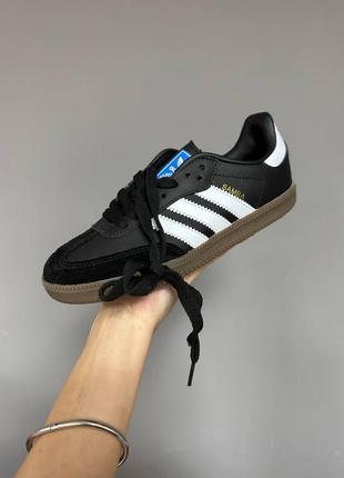 Кроссовки adidas samba black gum