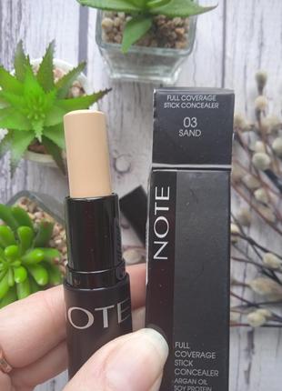 Корректор note full coverage stick concealer тон 03