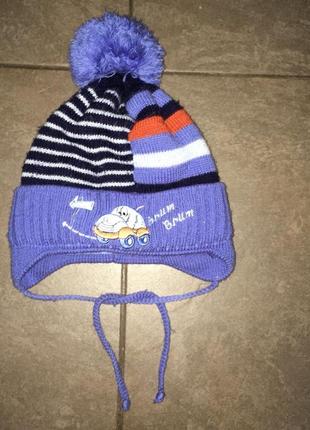 Зимова шапка для хлопчика 4-5 років