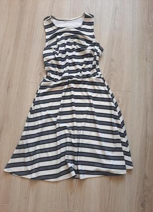 Летнее женское платье в полоску