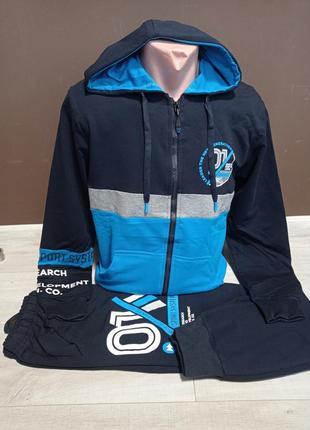 Дитячий спортивний костюм "манга" для хлопчика підлітка grace угорщина на 9-18 років штани з кофтою1 фото