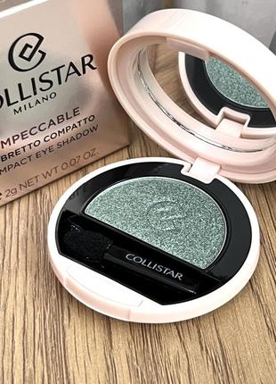 Оригинал collistar impeccable compact eye shadow тени для век 330 verde capri frost оригинал тени2 фото