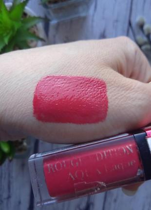 Жидкая лаковая помада bourjois rouge edition aqua laque тон 073 фото