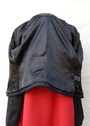 Винтажный красивый нарядный черный укороченный жакет с вышевкой,пиджак.4 фото