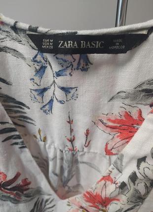 Блуза из льна zara2 фото