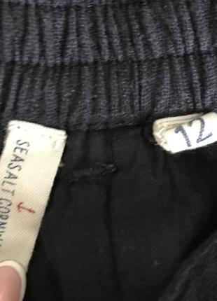 Бавовняні укорочені штани кюлоти з двослойної тонкої  тканини3 фото