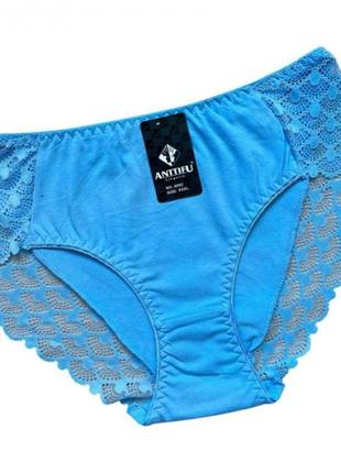 Трусы женские antifu, хлопок с кружевом, 46 48 50
