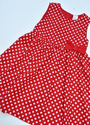 H&m дуже красиве легке плаття в горошок на 1,5-2 роки3 фото