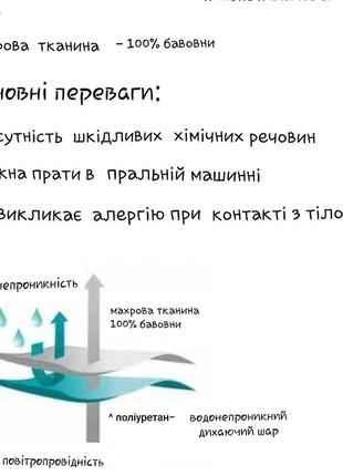 Непромокаюча простинь,в коляску. набір,комплект. водонепроникне простирадло4 фото