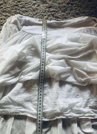 Юбка длинная белая италия оригинал батист размер s,m,l,xl5 фото