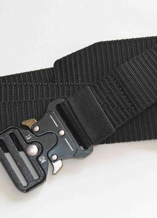Тактический ремень с металлической пряжкой черный (1421)