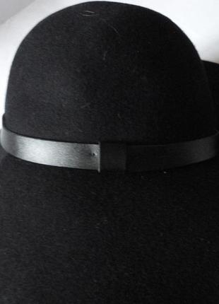Шик! черная шляпа h&m   100% шерсть        об.562 фото