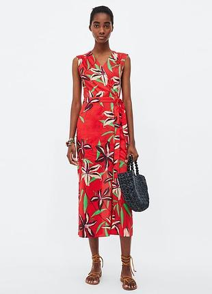 Хлопковый комбинезон в цветы от zara