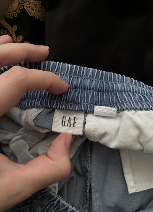 Gap штаны слоучи джинсовые расслабленные прямые брюки7 фото