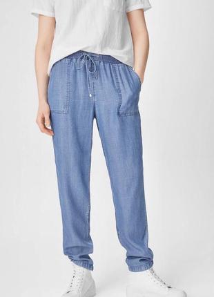 Gap штаны слоучи джинсовые расслабленные прямые брюки