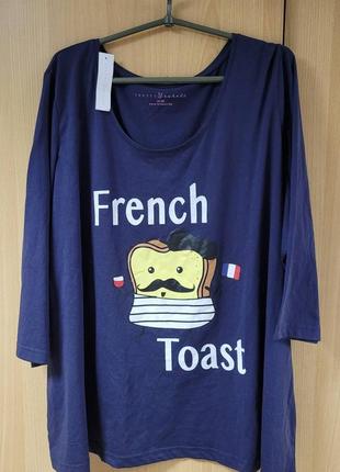 Женская тонкая футболка очень большая