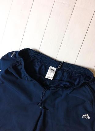Мужские синие спортивные пляжные шорты adidas адидас с лампасами. размер l xl3 фото