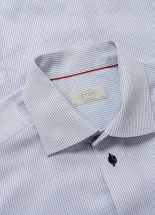 Eton contemporary blue shirt  чоловіча сорочка