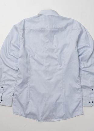 Eton contemporary blue shirt мужская рубашка5 фото