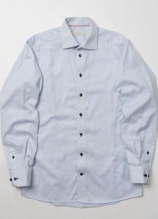 Eton contemporary blue shirt мужская рубашка2 фото