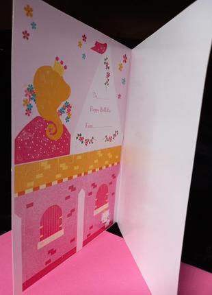 Вітальна листівка- поробка 3d з днем народження для малої принцеси6 фото