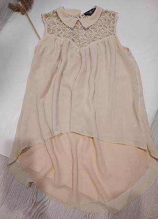 Шифоновая блуза с интересным кроем