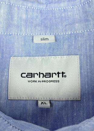Рубашка carhartt rogers оригинал размер xl на длинный рукав голубая6 фото