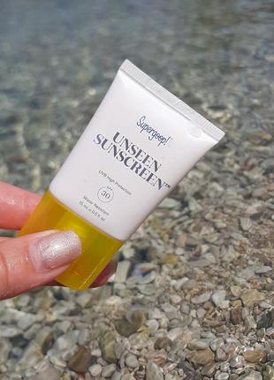 Сонцезахисний крем з spf 40 для обличчя supergoop unseen sunscreen